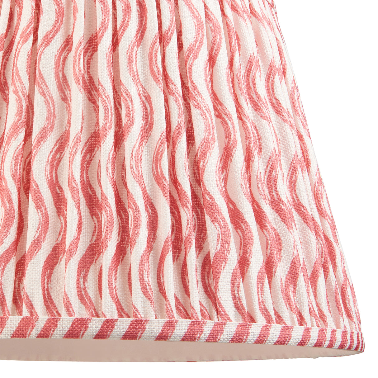 Ripple 35cm Tapered Shade - Coral Pink Ripple - Comet Lighting