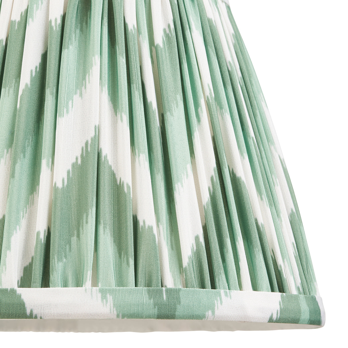 Zigzag 20cm Tapered Shade - Cotswold Green Zigzag - Comet Lighting