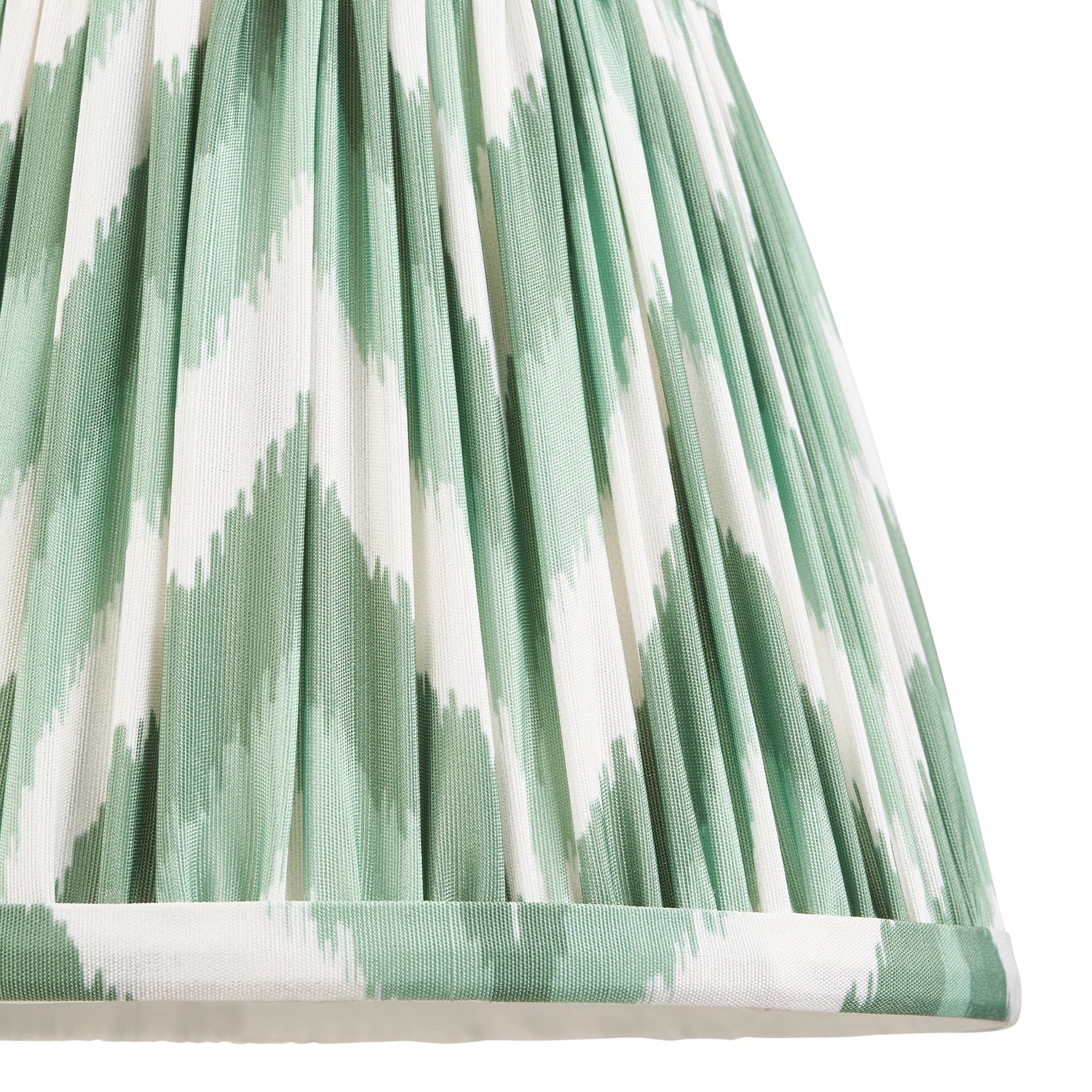 Zigzag 20cm Tapered Shade - Cotswold Green Zigzag - Comet Lighting