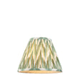 Zigzag 25cm Tapered Shade - Cotswold Green Zigzag - Comet Lighting
