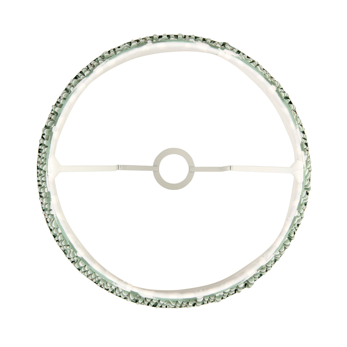 Zigzag 40cm Tapered Shade - Cotswold Green Zigzag - Comet Lighting