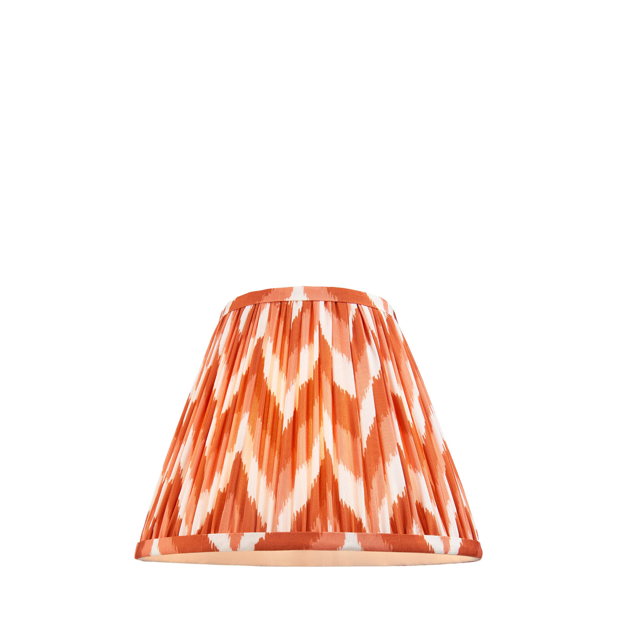 Zigzag 25cm Tapered Shade - Apricot Zigzag - Comet Lighting