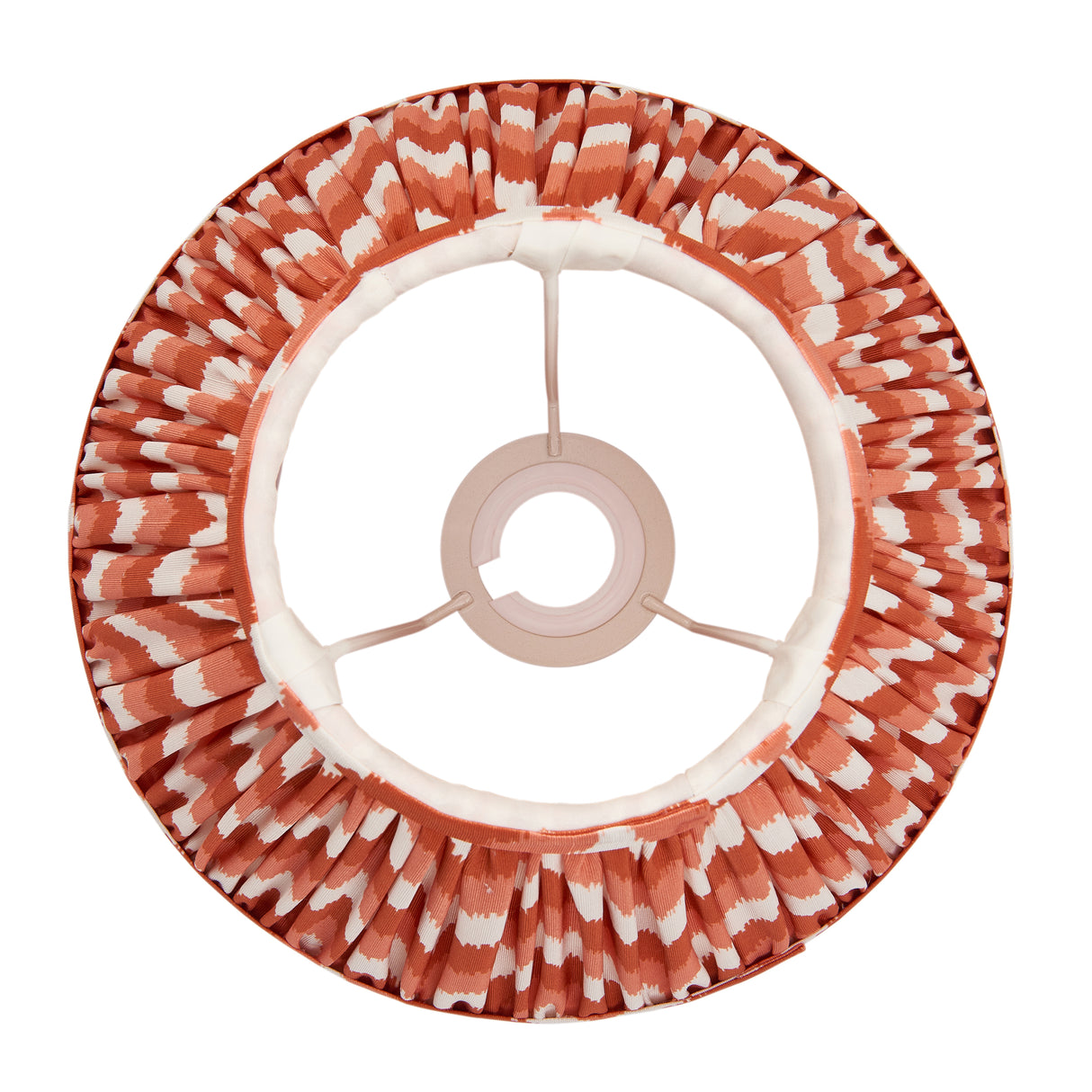 Zigzag 25cm Tapered Shade - Apricot Zigzag - Comet Lighting