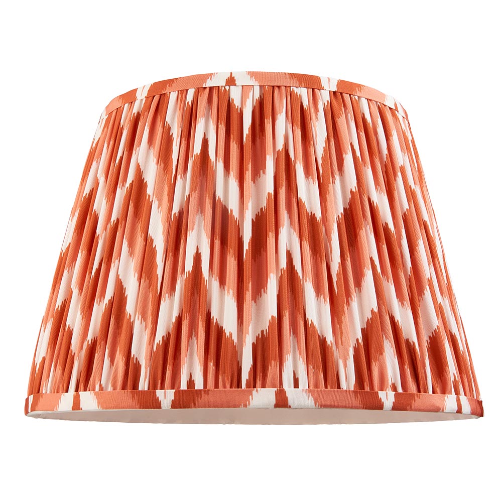 Zigzag 35cm Tapered Shade - Apricot Zigzag - Comet Lighting