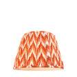 Zigzag 40cm Tapered Shade - Apricot Zigzag - Comet Lighting
