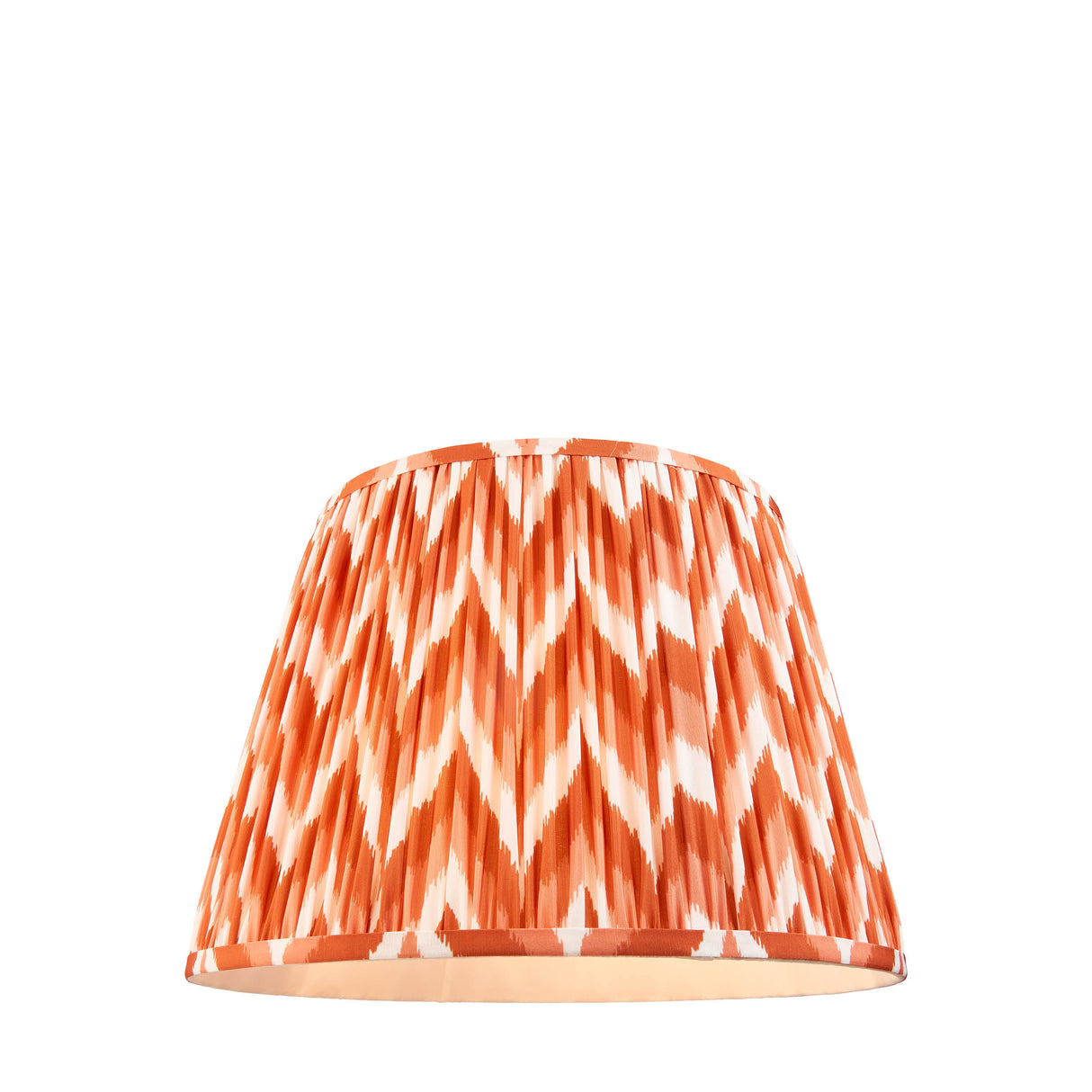 Zigzag 40cm Tapered Shade - Apricot Zigzag - Comet Lighting