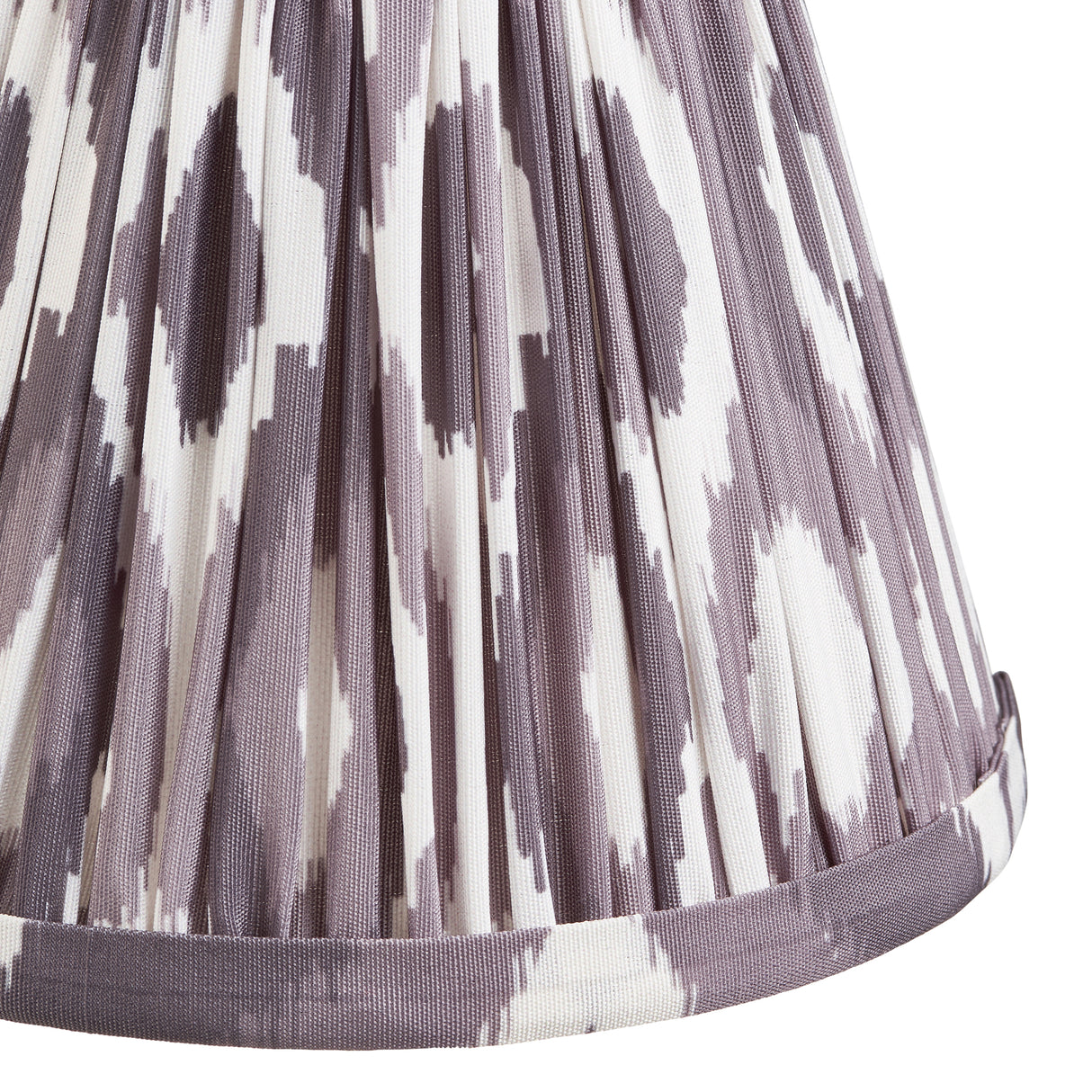 Ikat 16cm Tapered Shade -Pearl Grey Ikat - Comet Lighting
