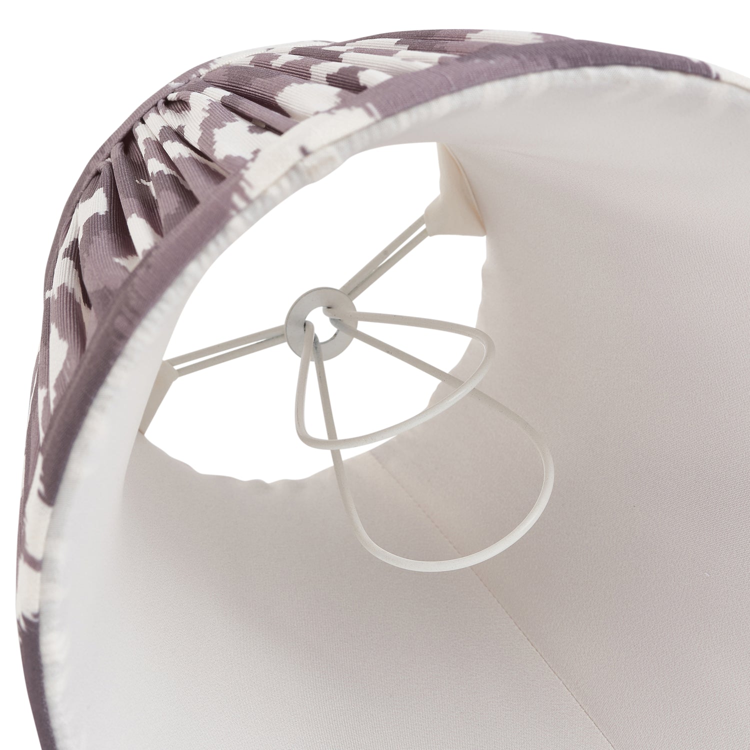 Ikat 16cm Tapered Shade -Pearl Grey Ikat - Comet Lighting