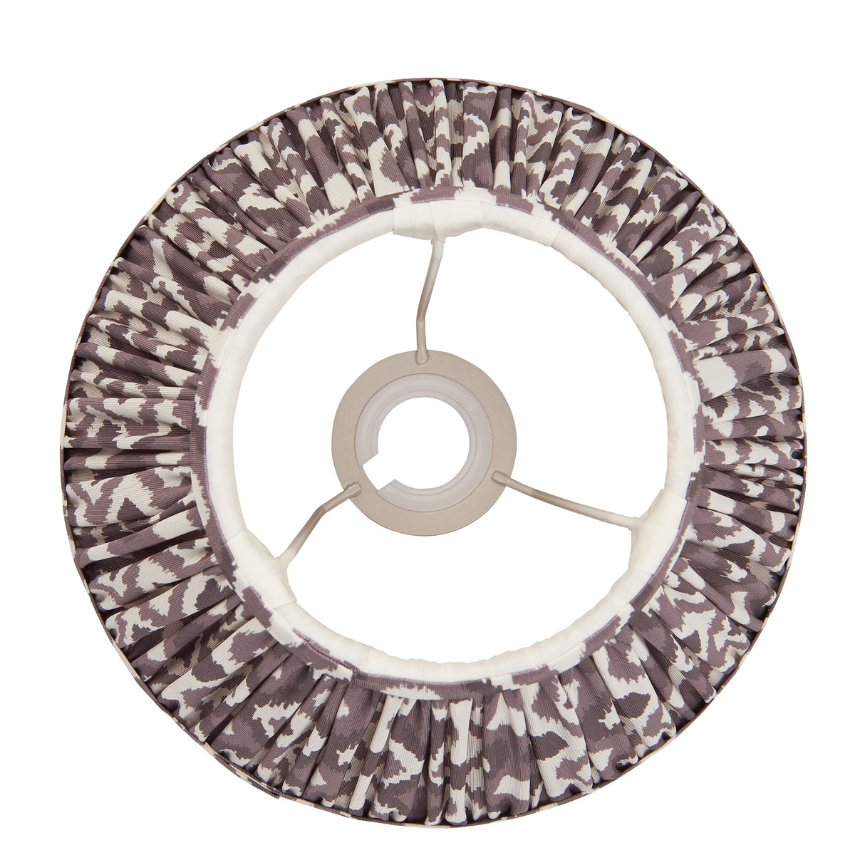 Ikat 25cm Tapered Shade - Pearl Grey Ikat - Comet Lighting