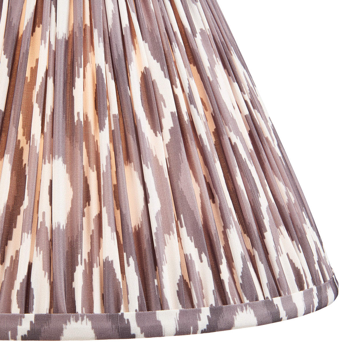 Ikat 30cm Tapered Shade - Pearl Grey Ikat - Comet Lighting
