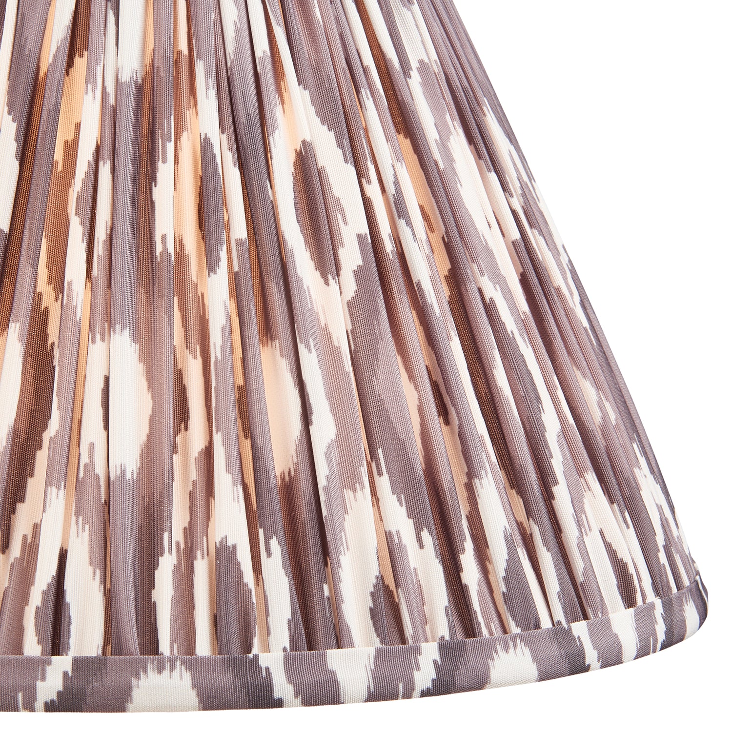 Ikat 30cm Tapered Shade - Pearl Grey Ikat - Comet Lighting