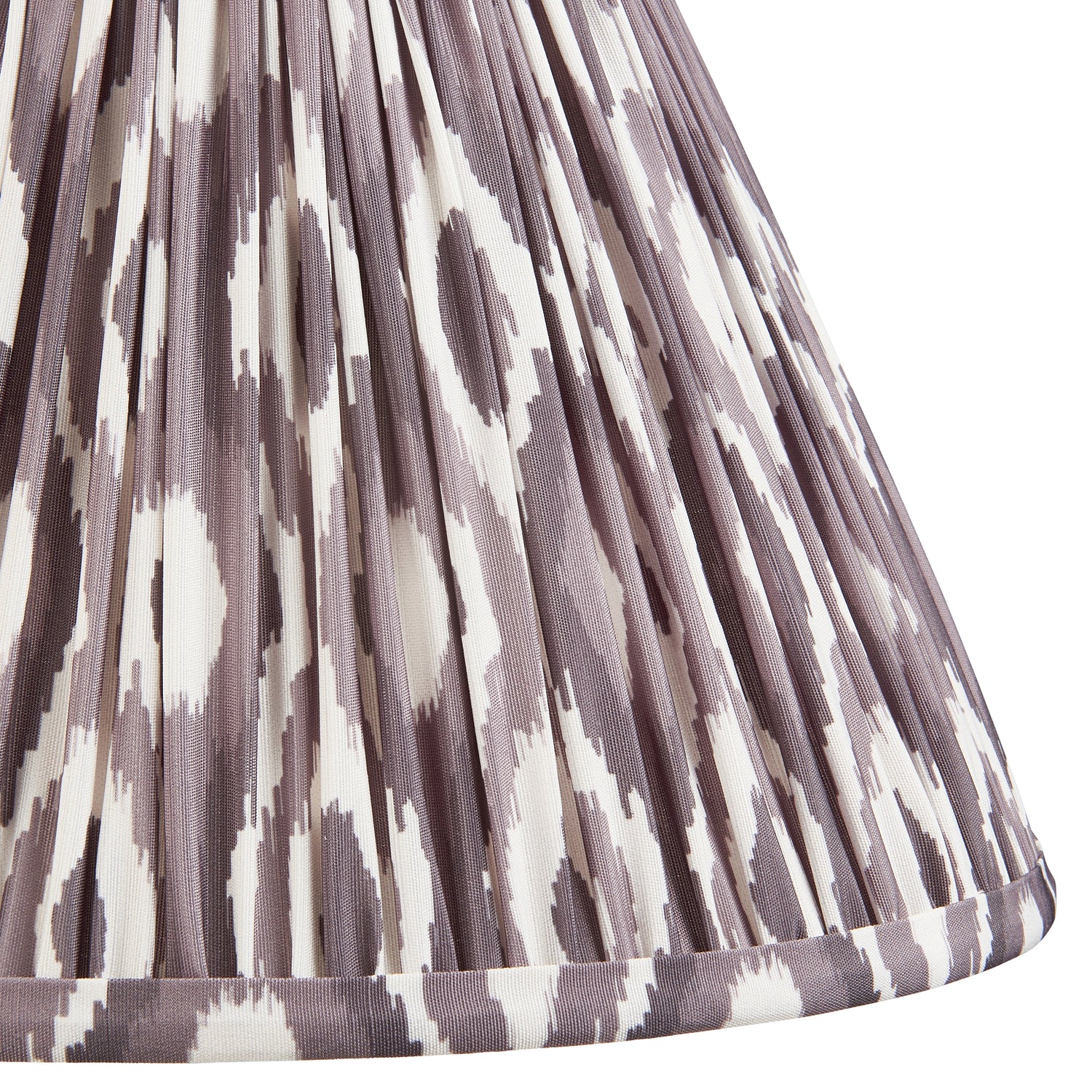 Ikat 30cm Tapered Shade - Pearl Grey Ikat - Comet Lighting
