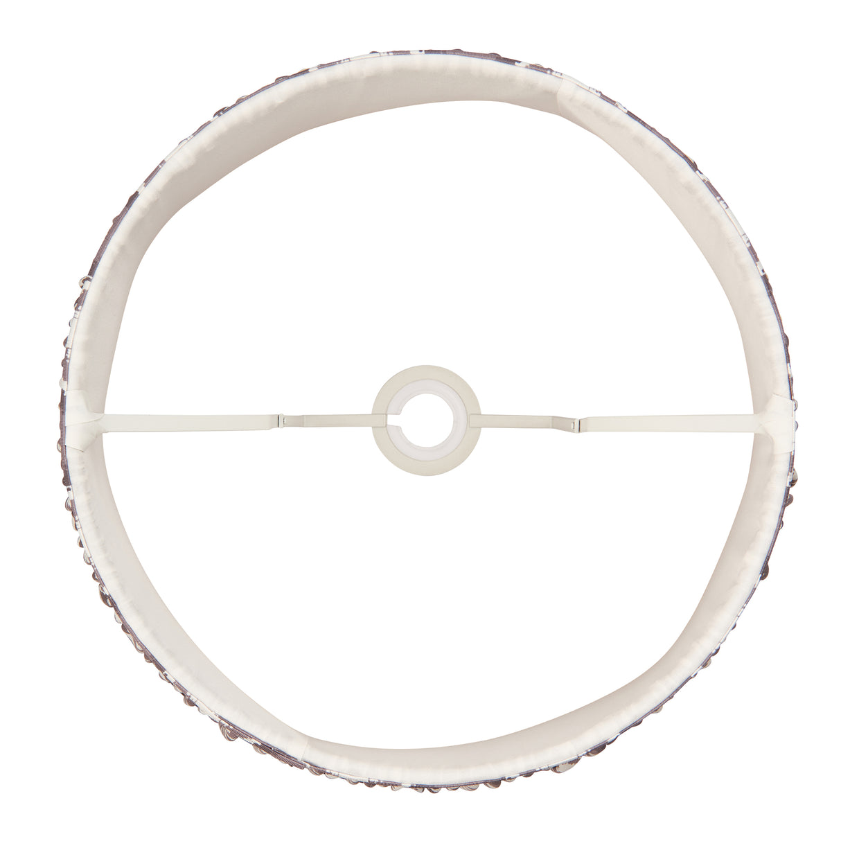 Ikat 35cm Tapered Shade - Pearl Grey Ikat - Comet Lighting