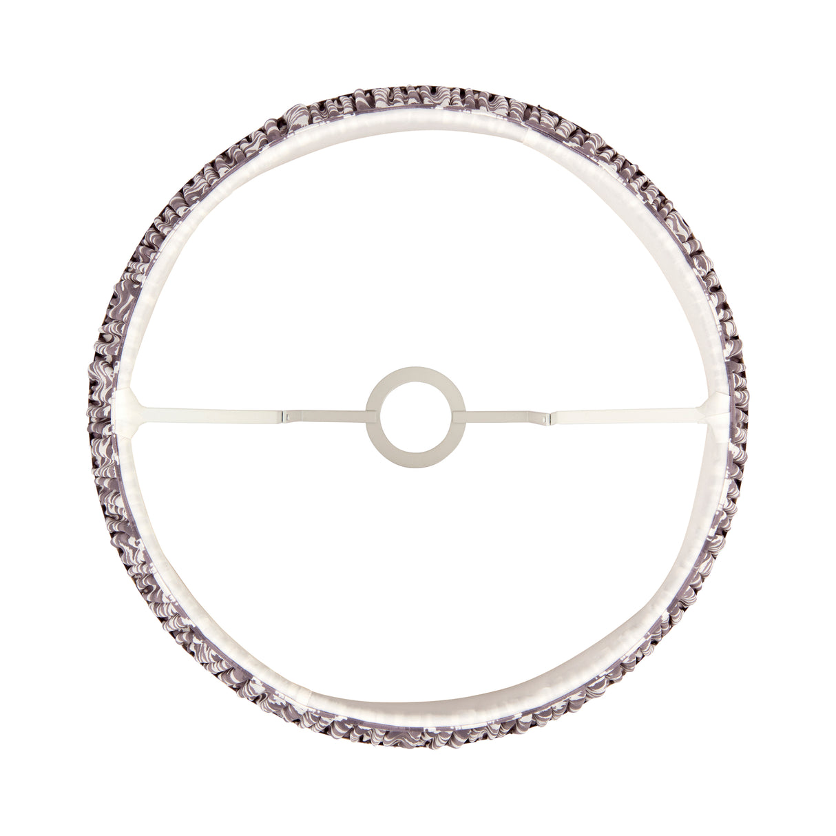 Ikat 40cm Tapered Shade - Pearl Grey Ikat - Comet Lighting