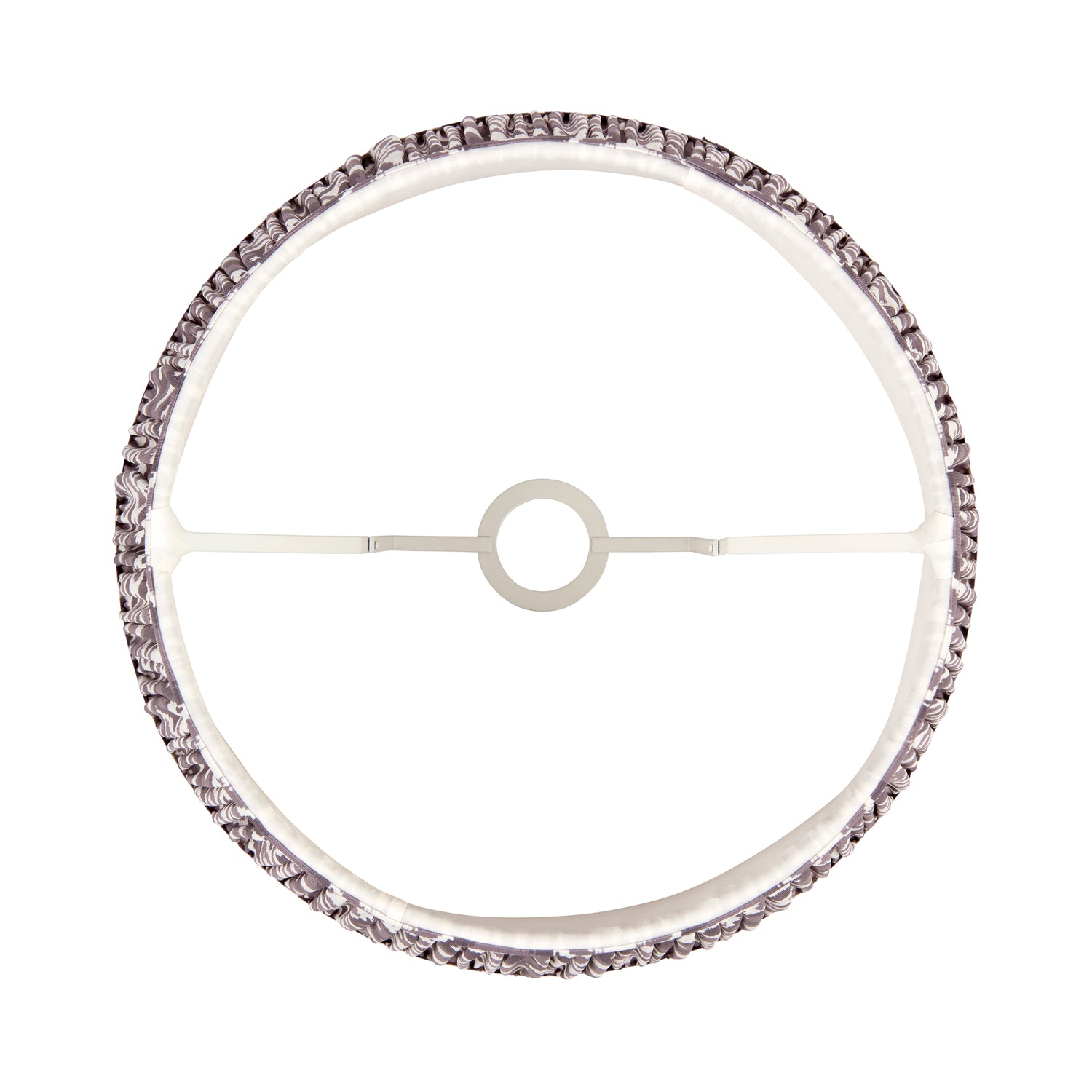 Ikat 40cm Tapered Shade - Pearl Grey Ikat - Comet Lighting