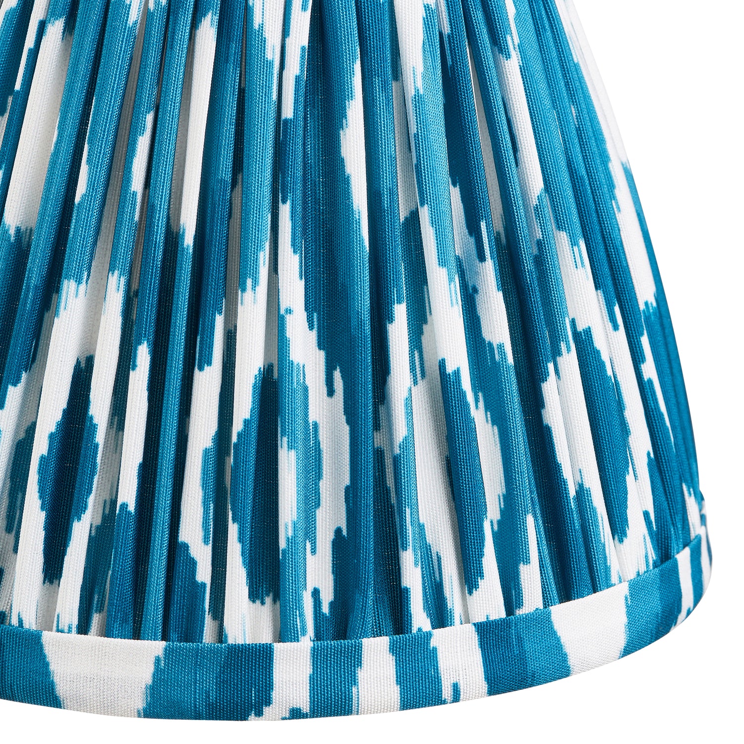 Ikat 16cm Tapered Shade - Marlin Blue Ikat - Comet Lighting