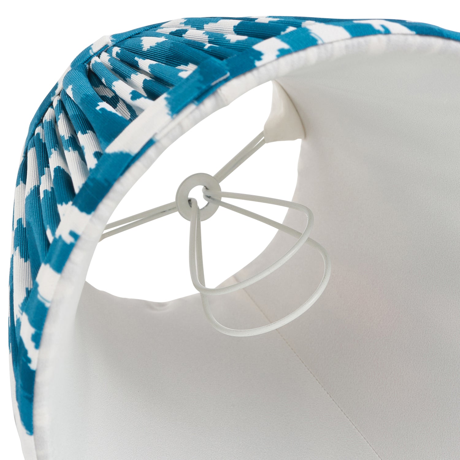 Ikat 16cm Tapered Shade - Marlin Blue Ikat - Comet Lighting