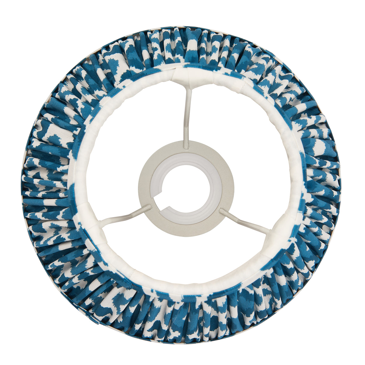 Ikat 20cm Tapered Shade - Marlin Blue Ikat - Comet Lighting