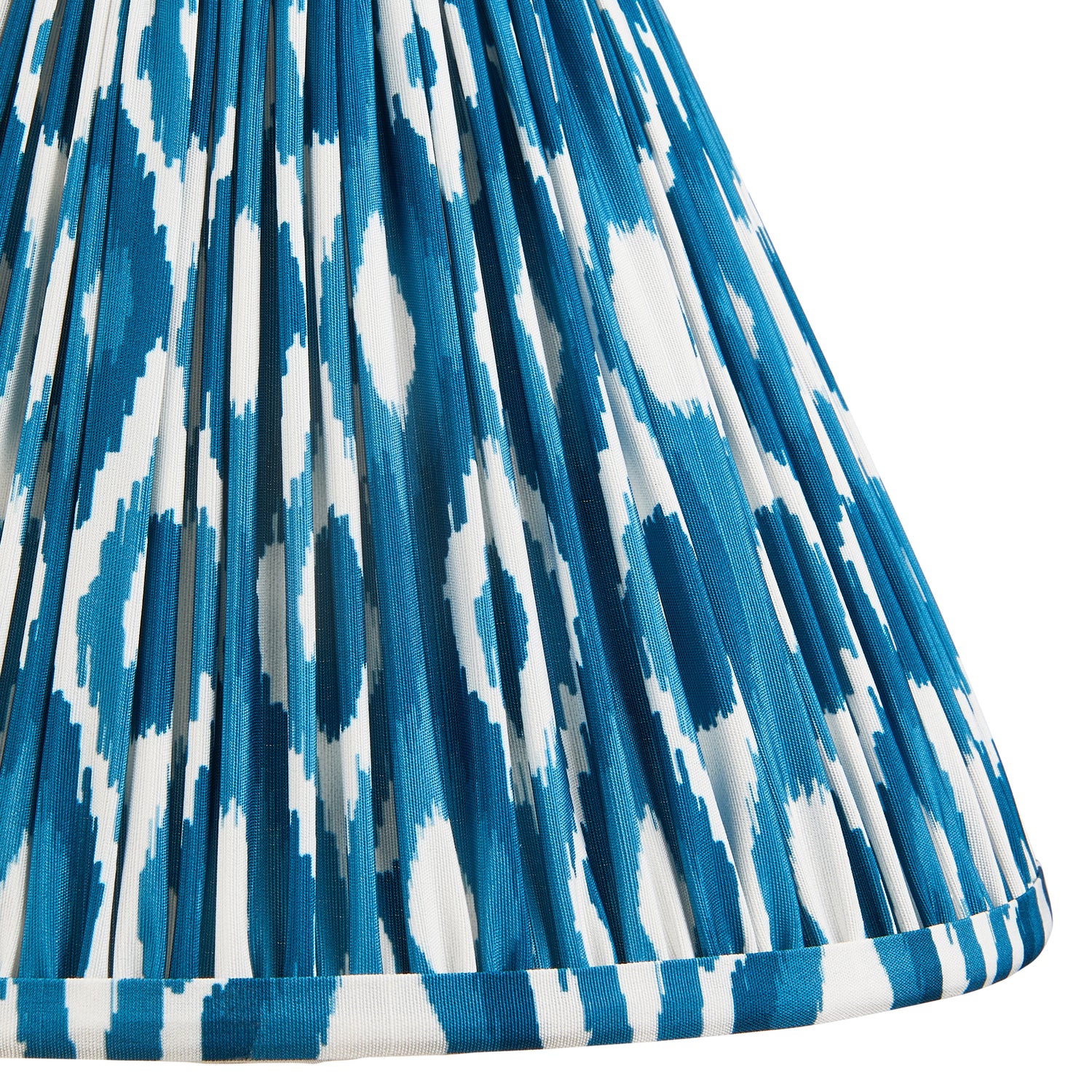 Ikat 30cm Tapered Shade - Marlin Blue Ikat Lamp Shade