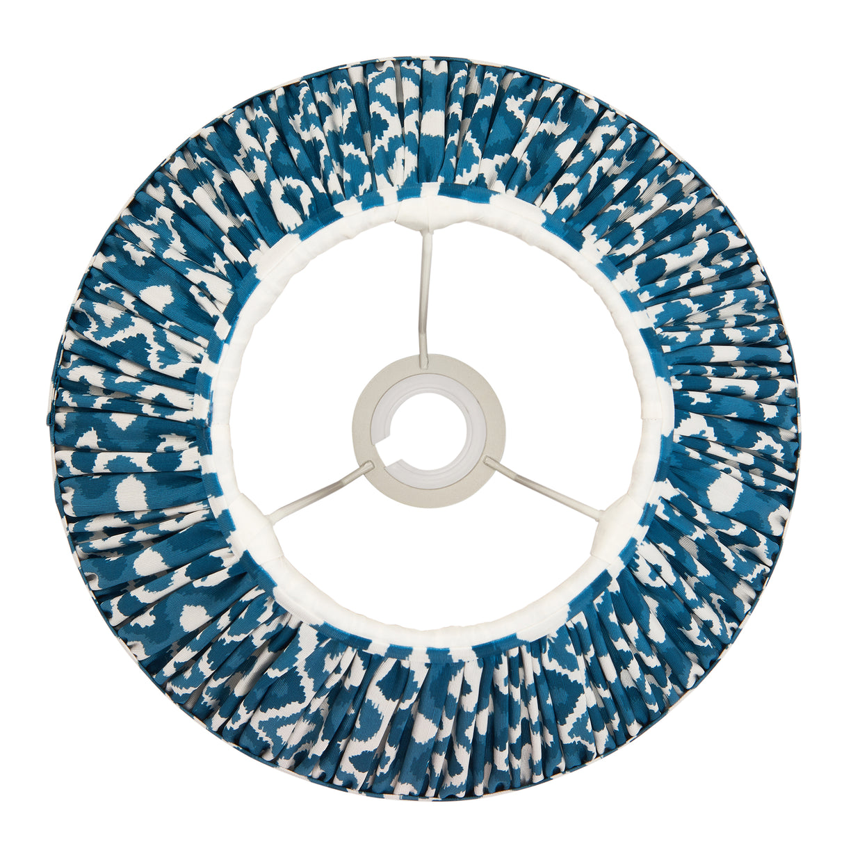 Ikat 30cm Tapered Shade - Marlin Blue Ikat Lamp Shade