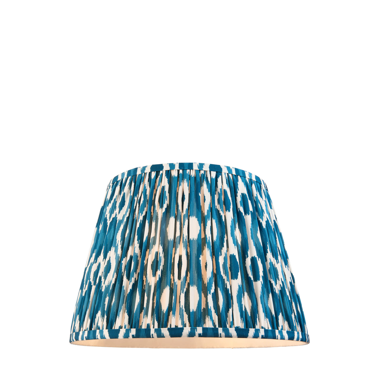 Ikat 35cm Tapered Shade - Marlin Blue Ikat Lamp Shade