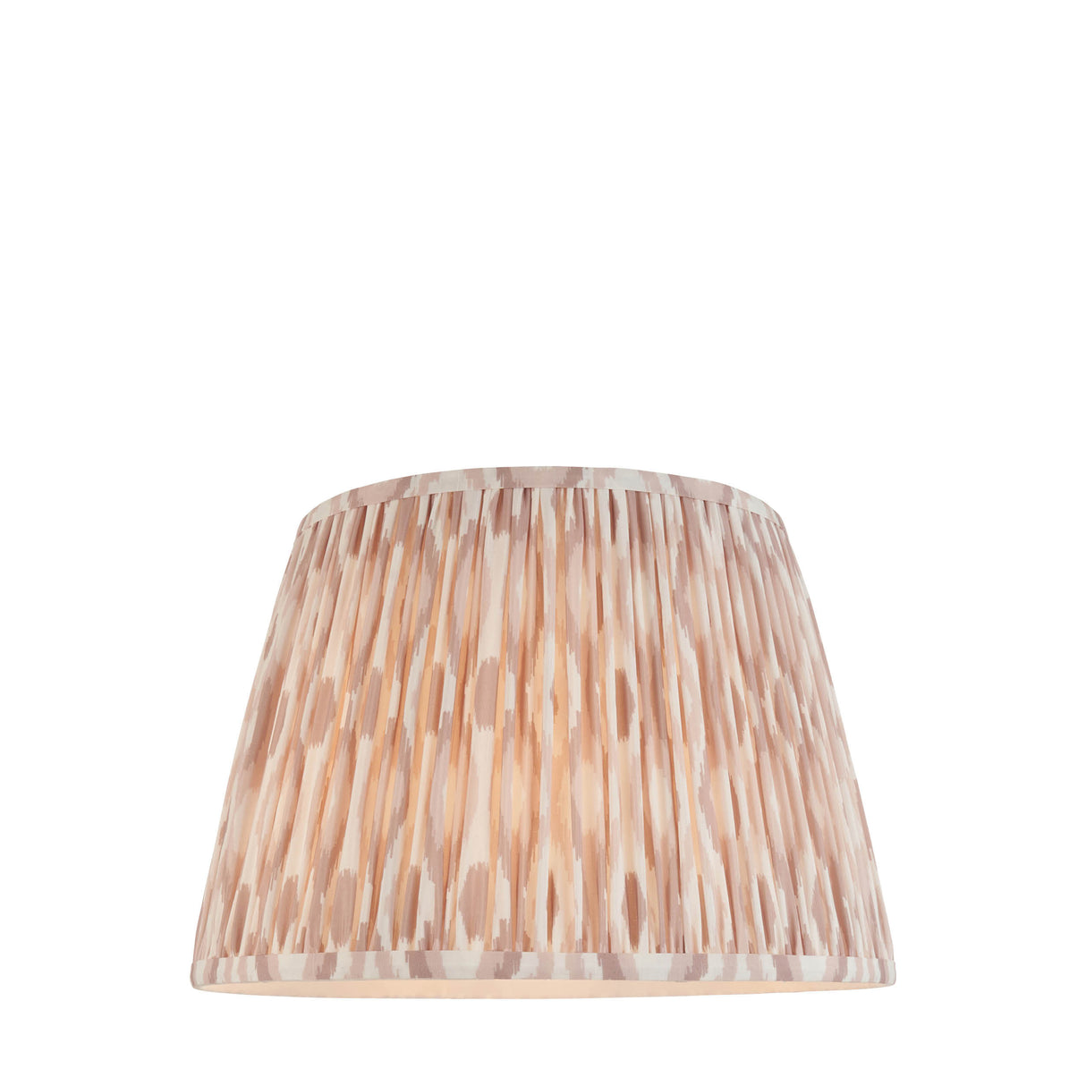 Ikat 35cm Tapered Shade - Neutral Ikat - Comet Lighting