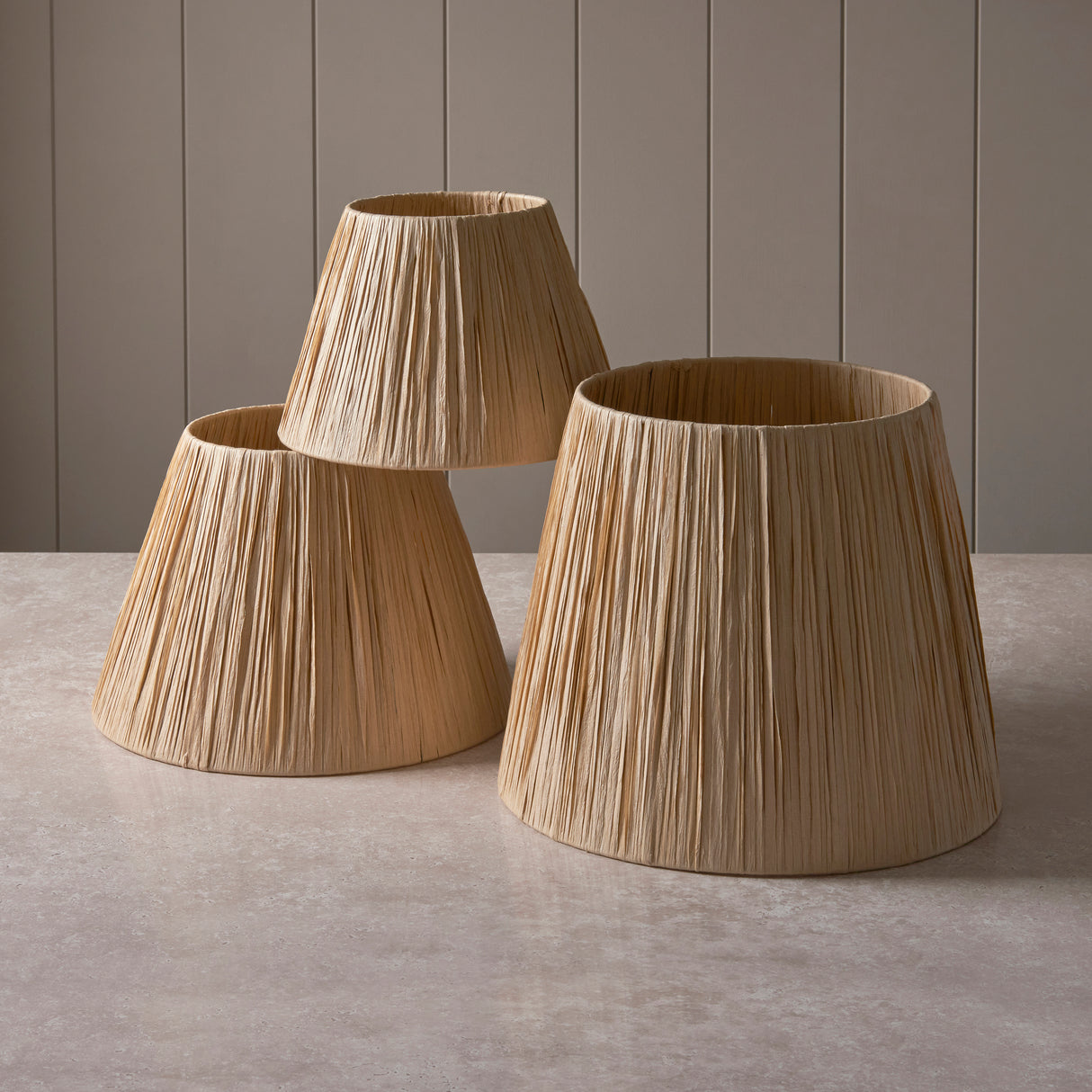 Raffia 24cm Tapered Shade - Comet Lighting