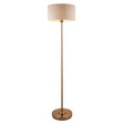 Highclere Single Floor Lamp - Vintage brass - Comet Lighting