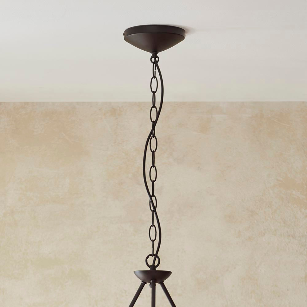 Wriggle 3lt Pendant Light - Matte Black - Comet Lighting