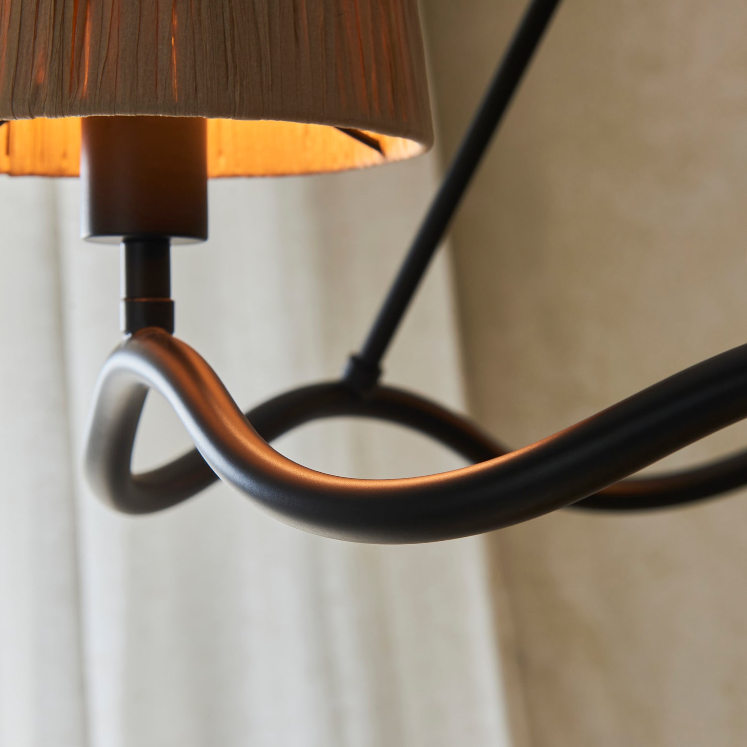 Wriggle 3lt Pendant Light - Matte Black - Comet Lighting