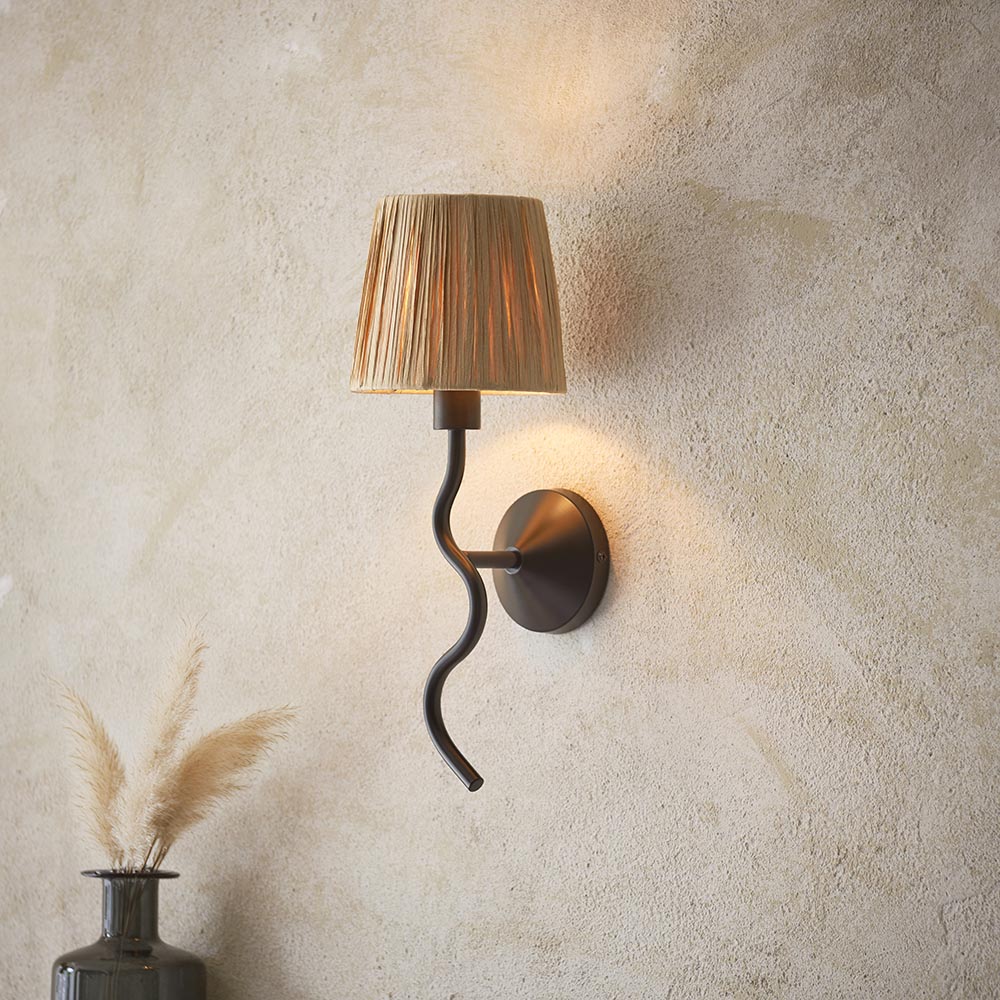 Wriggle Wall Light - Matte Black - Comet Lighting