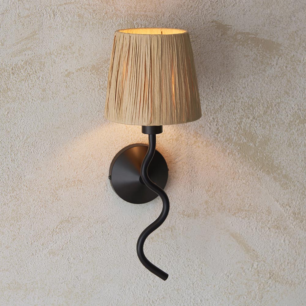 Wriggle Wall Light - Matte Black - Comet Lighting