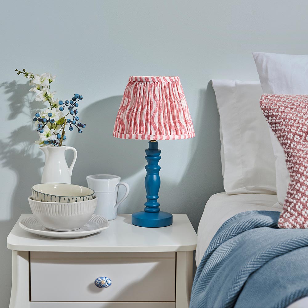 Bibury & Ripple 20cm Coral pink shade - Comet Lighting