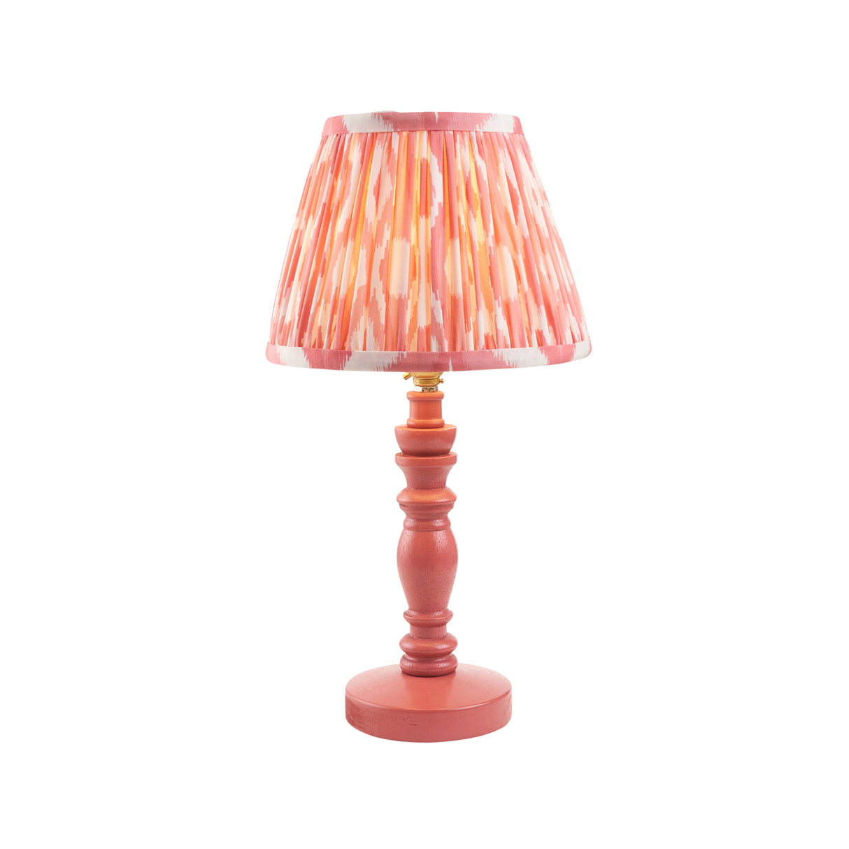 Bibury & Ikat 20cm Coral pink shade - Comet Lighting