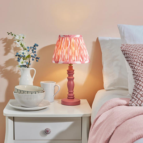 Bibury & Ikat 20cm Coral pink shade - Comet Lighting