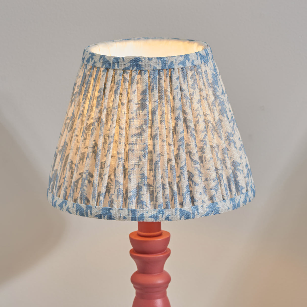 Bibury & Leaf 20cm Shell bay blue shade - Comet Lighting