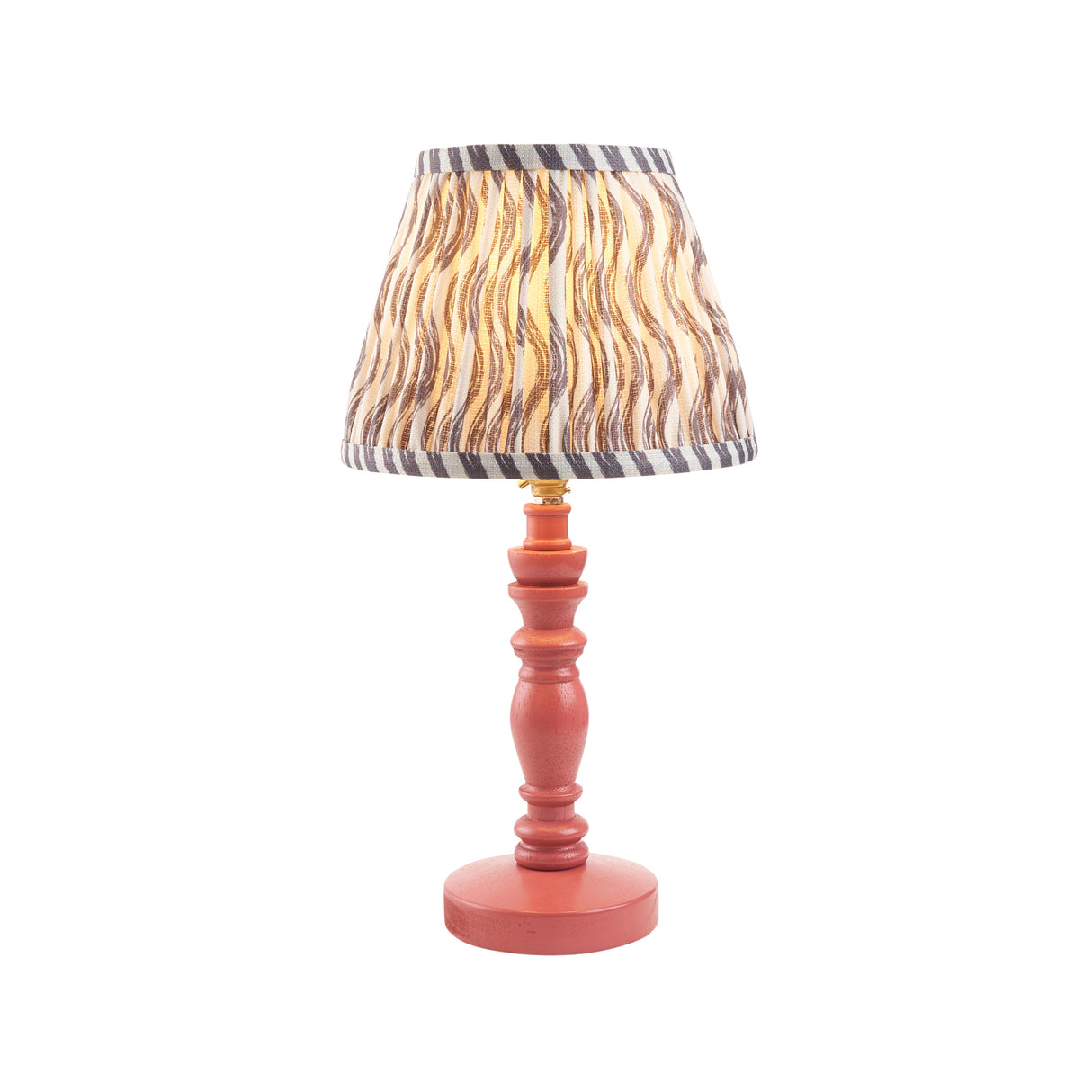 Pink Bibury & Ripple 20cm Pearl grey shade - Comet Lighting