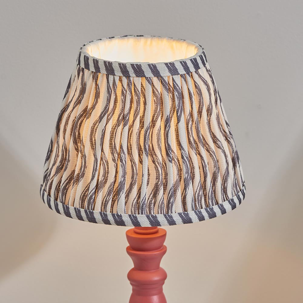 Pink Bibury & Ripple 20cm Pearl grey shade - Comet Lighting