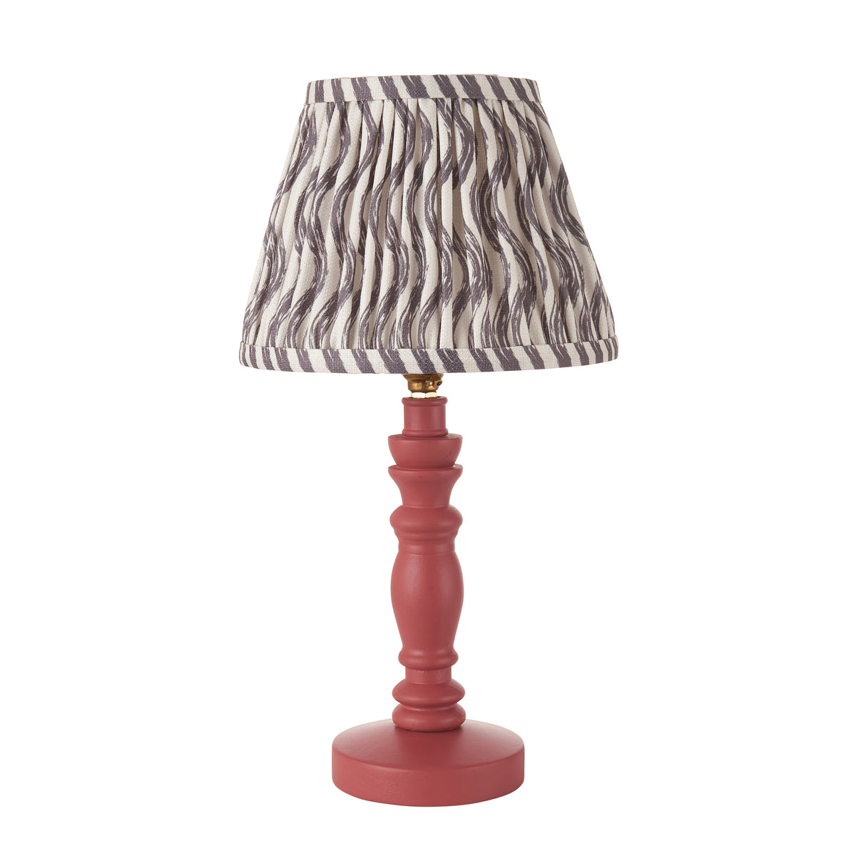 Pink Bibury & Ripple 20cm Pearl grey shade - Comet Lighting
