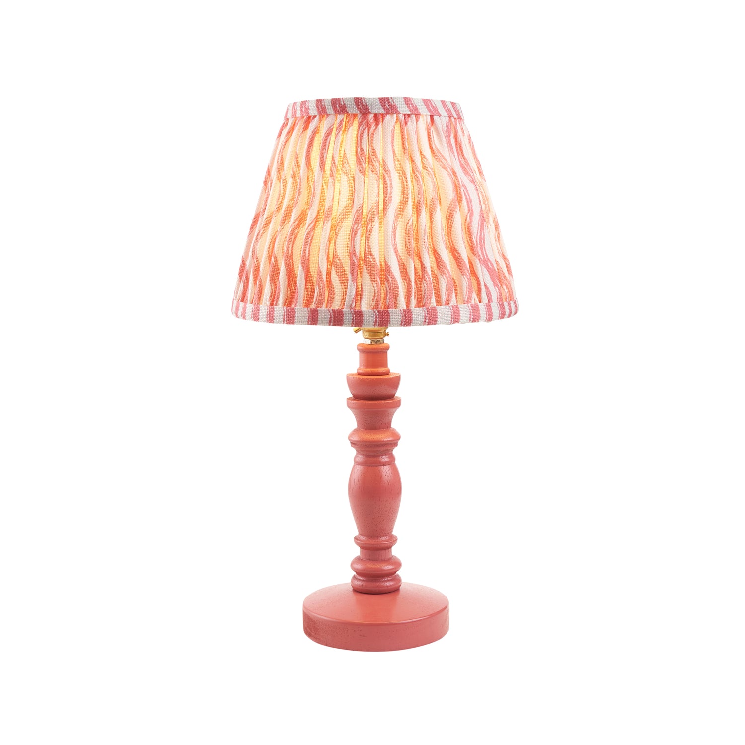 Pink Bibury & Ripple 20cm Coral pink shade - Comet Lighting