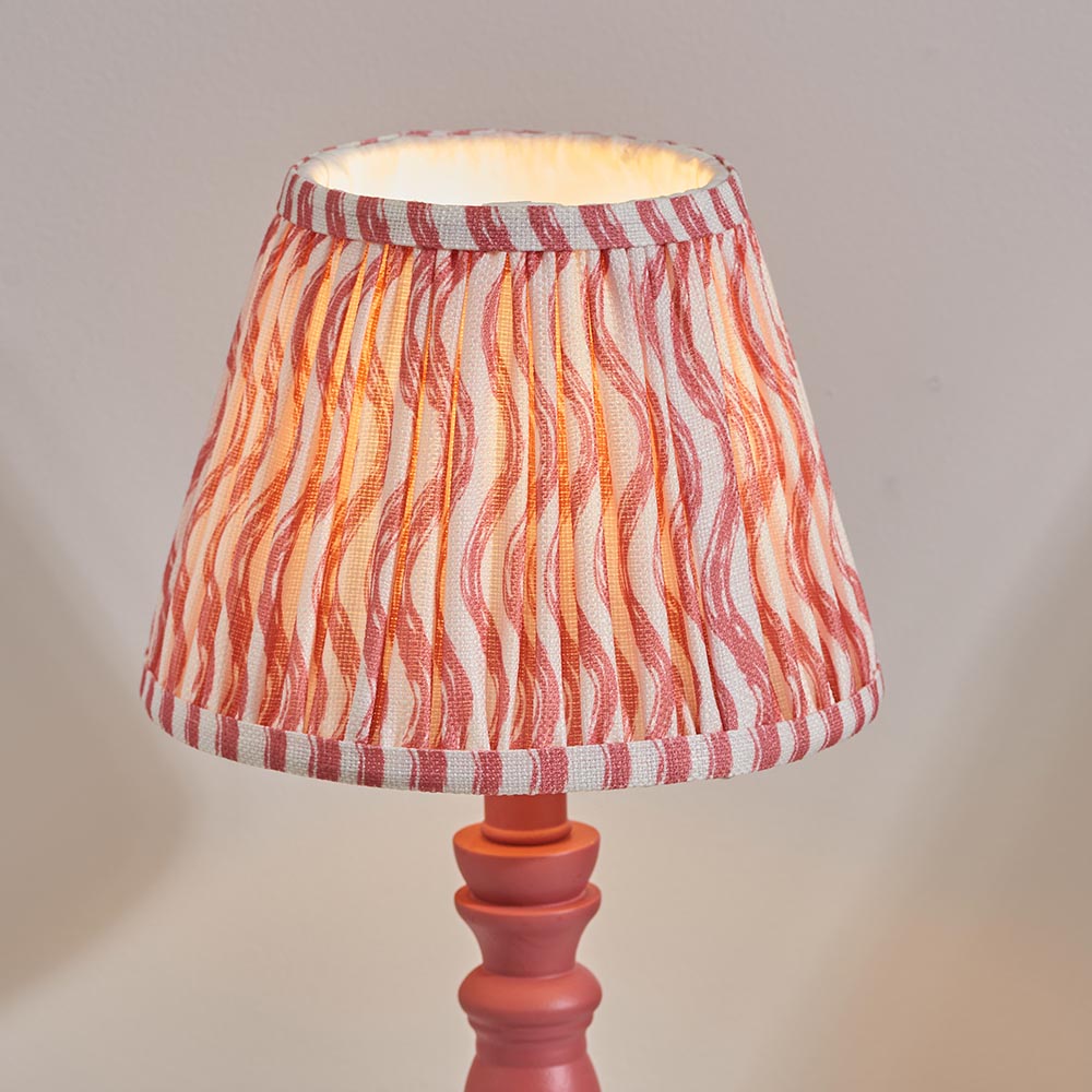 Pink Bibury & Ripple 20cm Coral pink shade - Comet Lighting