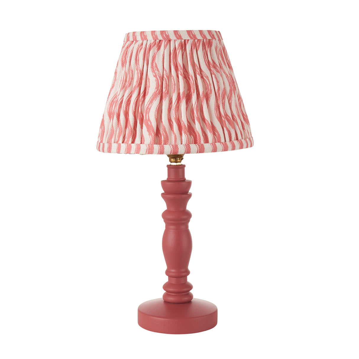 Pink Bibury & Ripple 20cm Coral pink shade - Comet Lighting
