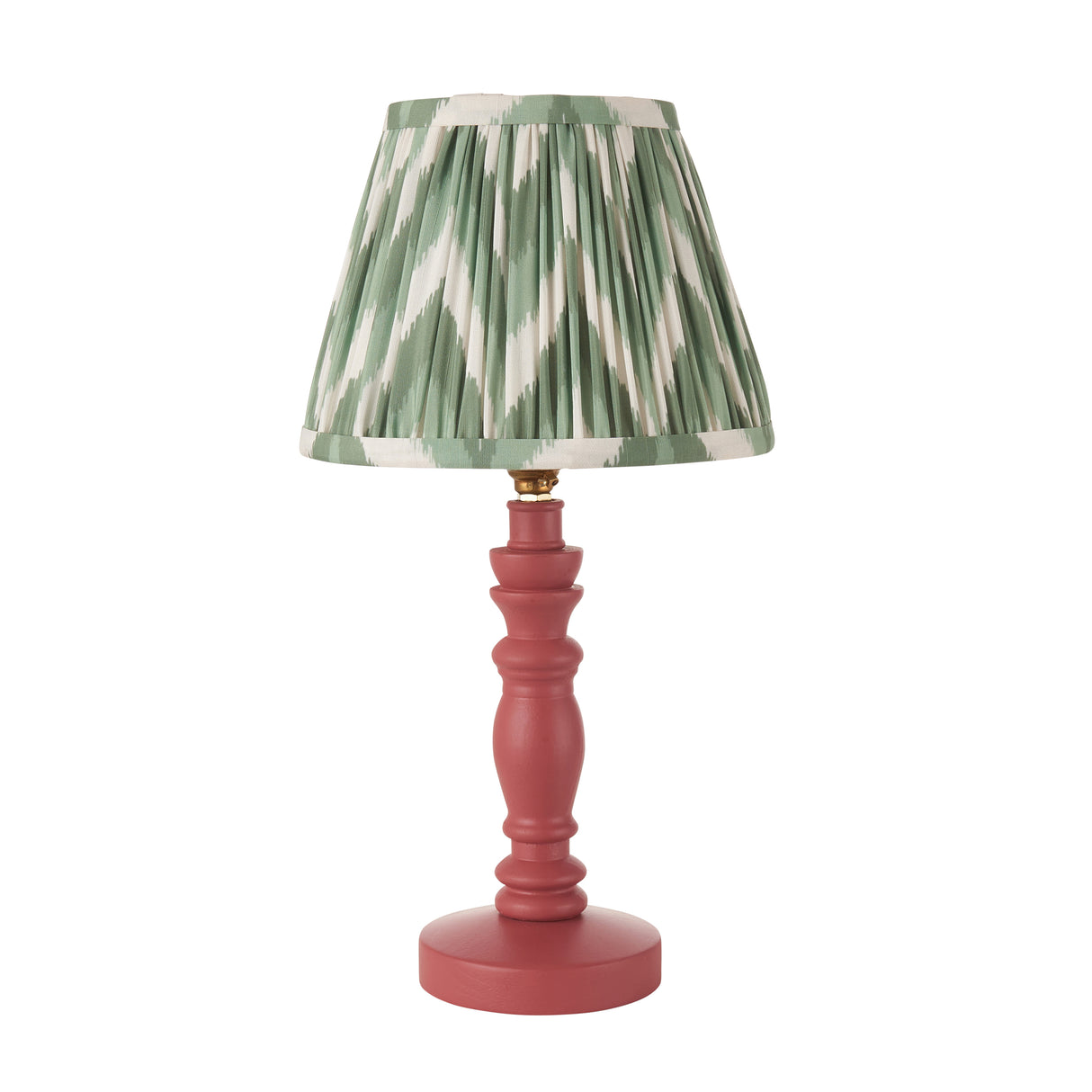 Bibury & Zigzag 20cm Cotswold green shade - Comet Lighting