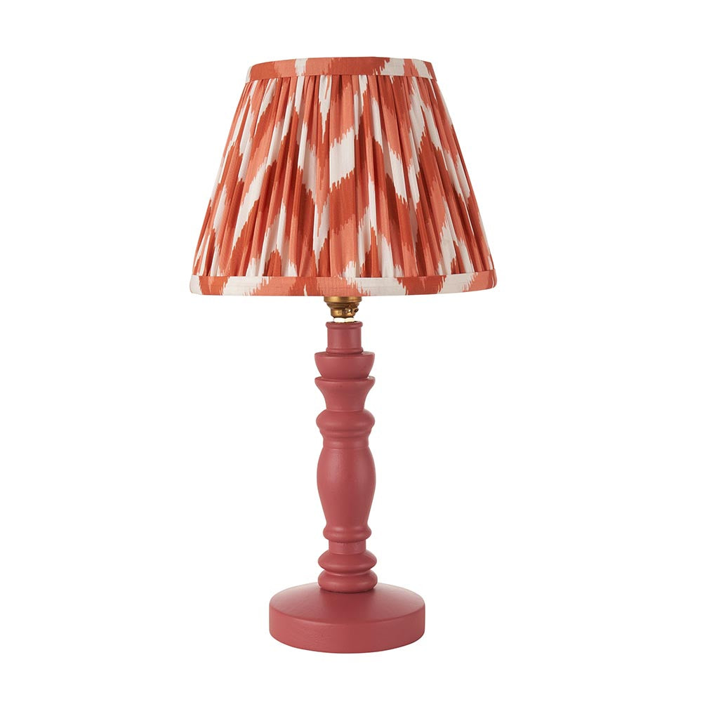 Bibury & Zigzag 20cm Apricot orange shade - Comet Lighting