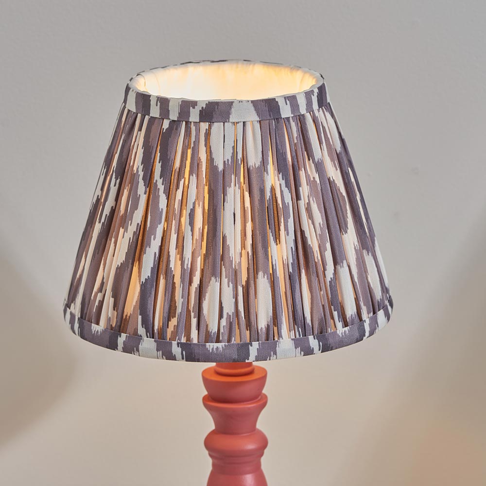 Bibury & Ikat 20cm Pearl grey shade - Comet Lighting
