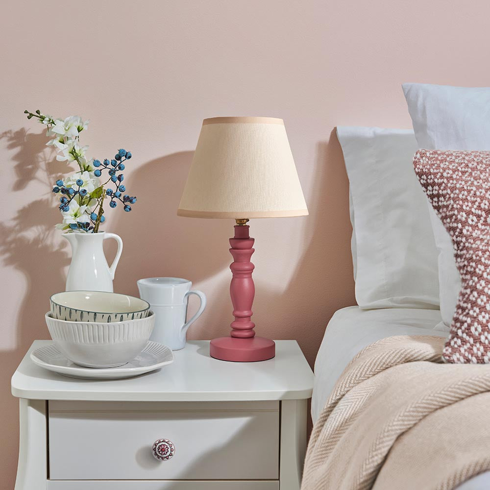 Bibury & Ivy 20cm Vintage white shade - Comet Lighting