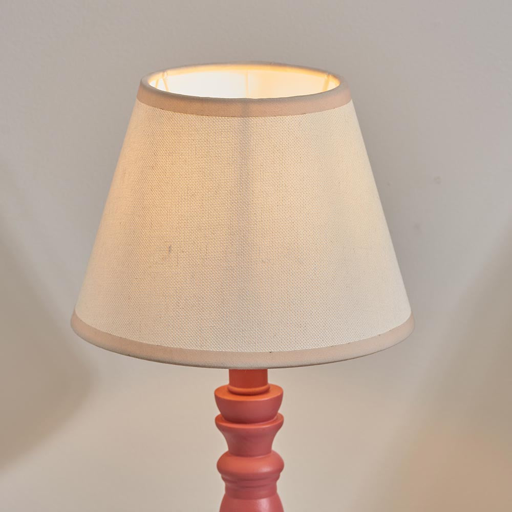 Bibury & Ivy 20cm Vintage white shade - Comet Lighting