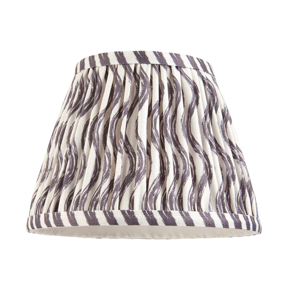 Natural Ash Bibury & Ripple 20cm Pearl grey shade - Comet Lighting