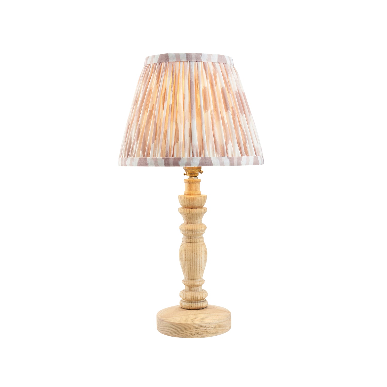 Natural Ash Bibury & Ikat 20cm Neutral shade - Comet Lighting
