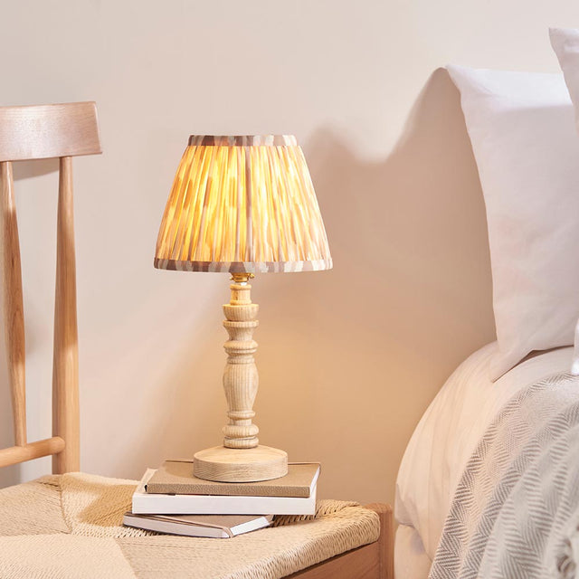 Natural Ash Bibury & Ikat 20cm Neutral shade - Comet Lighting